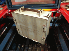 Laser Cut Cnc Box With Handle 6mm Free Vector File