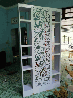 Laser Cut Cnc Project Floral Rack Free DXF File