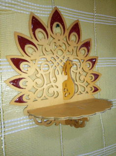 Laser Cut Cnc Project Peacock Rack Free DXF File