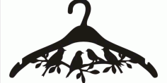 Laser Cut Cnc Router Bird Hanger For Laser Cut Free DXF File