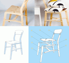 Laser Cut Cnc x-chair Router Plans Free Vector File