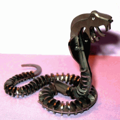Laser Cut Cobra 3d Puzzle Free DXF File