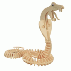 Laser Cut Cobra Snake 3d Puzzle Free DXF File