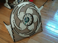 Laser Cut Concealed Clock Free DXF File