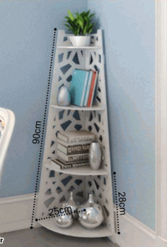 Laser Cut Corner Bookshelf Storage Organizer Free Vector File