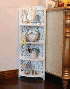 Laser Cut Corner Storage Shelf Rack 3d Puzzle Free Vector File