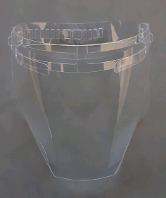 Laser Cut Covid Response Face Shield Free DXF File