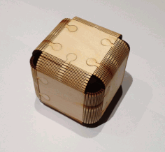 Laser Cut Cube 3mm Birch Plywood Free DXF File