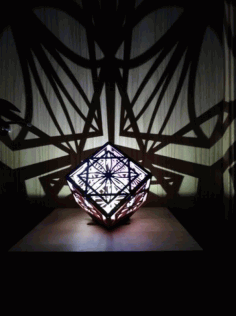 Laser Cut Cube Lamp Night Light 3d Lamp Free Vector File