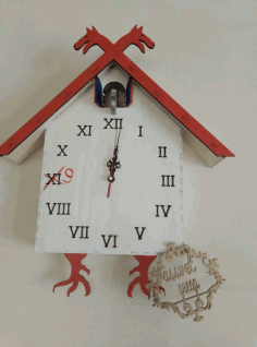 Laser Cut Cuckoo Clock Free Vector File