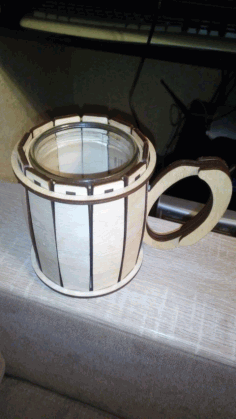 Laser Cut Cup Holder Free Vector File