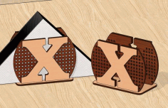 Laser Cut Customised Napkin Holder Free DXF File
