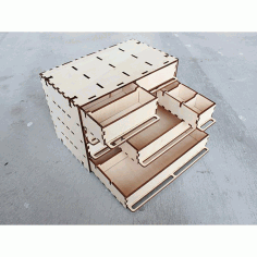 Laser Cut Customizable Parts Box Free DXF File