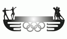 Laser Cut Dance Medal Free DXF File