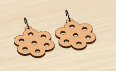 Laser Cut Decor Earrings Valentine Day Free Vector File