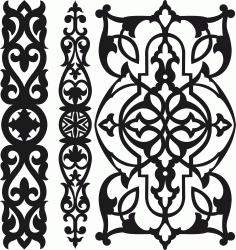 Laser Cut Decor Screen Designs Seamless Free DXF File