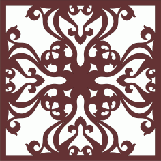 Laser Cut Decor Seamless Lattice Design Free DXF File
