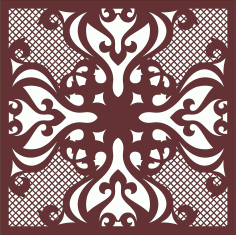 Laser Cut Decor Seamless Lattice Free DXF File
