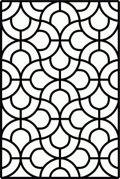 Laser Cut Decor Seamless Separator Floral Lattice Design Free DXF File