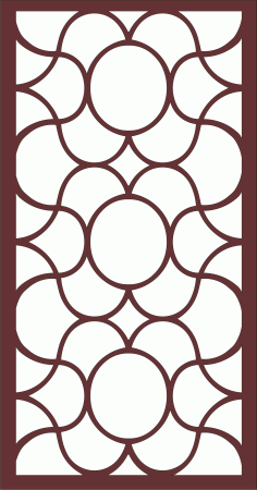 Laser Cut Decor Seamless Separator Lattice Design Free DXF File