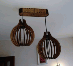 Laser Cut Decorative Ceiling Lamp Template Free Vector File