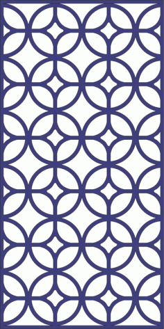 Laser Cut Decorative Coin Pattern Art Free DXF File