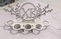 Laser Cut Decorative Easter Egg Stand Free Vector File
