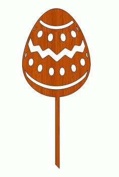 Laser Cut Decorative Easter Unfinished Bunny Topper Free Vector File
