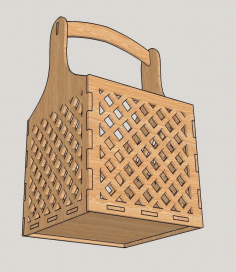 Laser Cut Decorative Flower Box Candy Basket Free Vector File