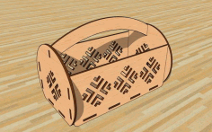 Laser Cut Decorative Gift Box Flower Basket Chocolate Gift Basket Free DXF File