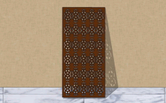 Laser Cut Decorative Grill Pattern Free Vector File