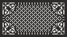 Laser Cut Decorative Grill Pattern Free DXF File