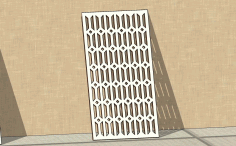 Laser Cut Decorative Grill Seamless Geometric Gradient Grill Free DXF File