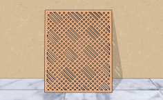 Laser Cut Decorative Grill Wall Panel Free Vector File