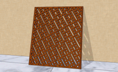 Laser Cut Decorative Jali Wall Panel Free Vector File