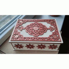 Laser Cut Decorative Jewelry Box Free Vector File