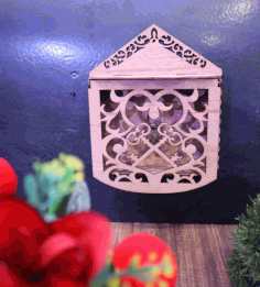 Laser Cut Decorative Key Cabinet 3mm Free Vector File