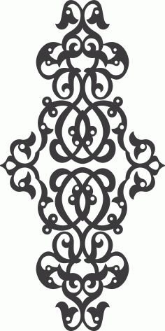 Laser Cut Decorative Lattice Seamless Design Free DXF File