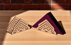 Laser Cut Decorative Napkin Holder Tissue Paper Organizer Free DXF File