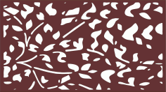 Laser Cut Decorative Privacy Partition Indoor Panel Room Divider Jali Seamless Design Pattern Free DXF File