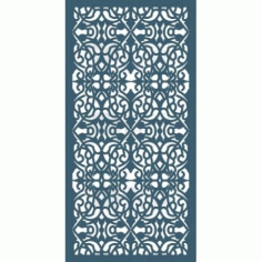 Laser Cut Decorative Screen Free DXF File