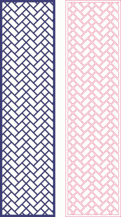 Laser Cut Decorative Screen Geometric Pattern Free DXF File