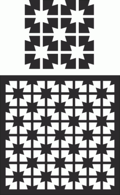 Laser Cut Decorative Screen Pattern Free Vector File