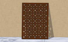 Laser Cut Decorative Seamless Grill Design Free Vector File