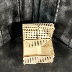 Laser Cut Decorative Sunduk Wooden Chest Free Vector File