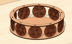 Laser Cut Decorative Tray Fruit Basket Free Vector File