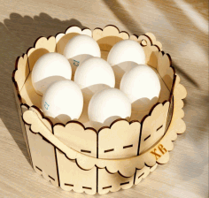 Laser Cut Decorative Wooden Baskets Free Vector File, Free Vectors File
