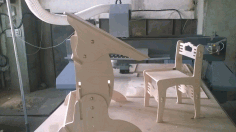 Laser Cut Desk And Chair Free DXF File