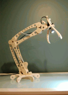 Laser Cut Desk Lamp Template Free Vector File, Free Vectors File