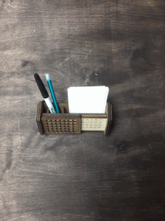 Laser Cut Desk Organizers With Calendar Free Vector File